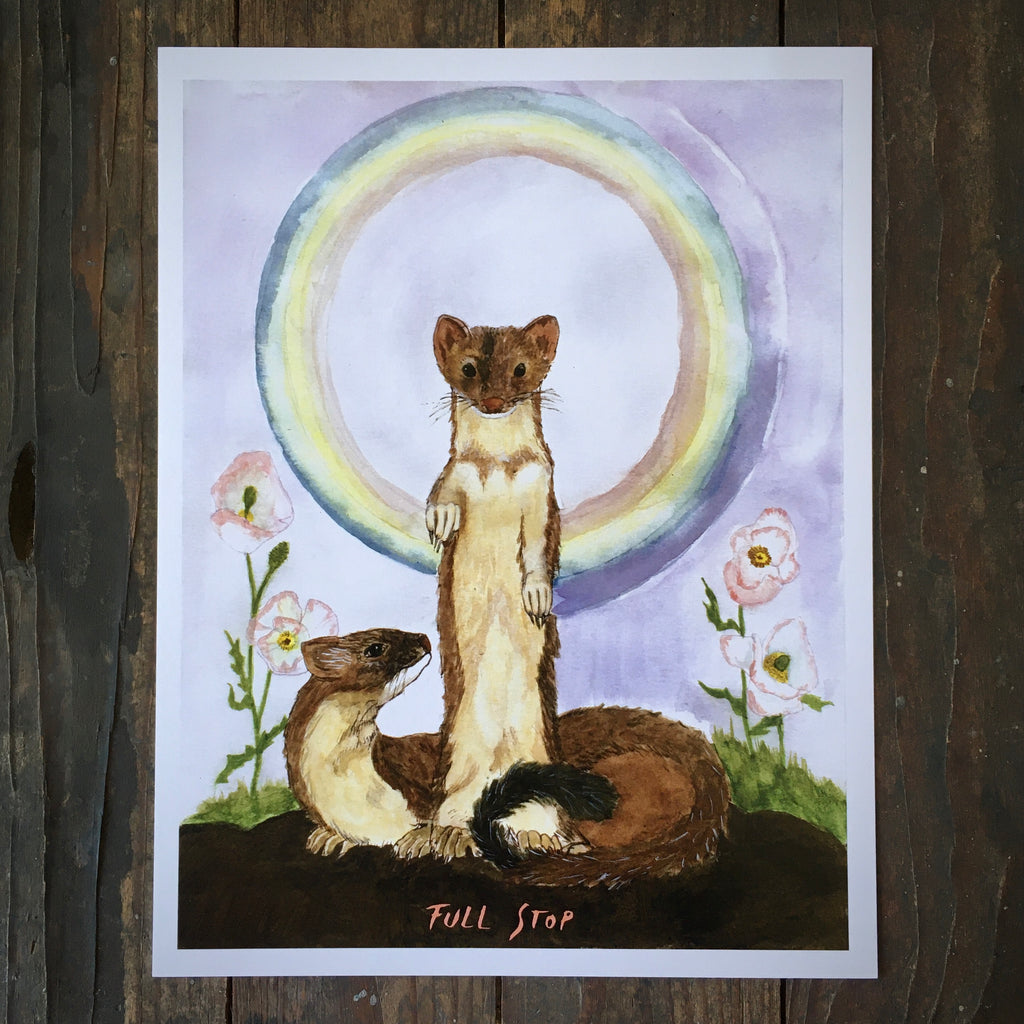 Rainbow Weasel - Print