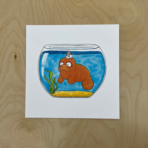 Pet Manatee - Print