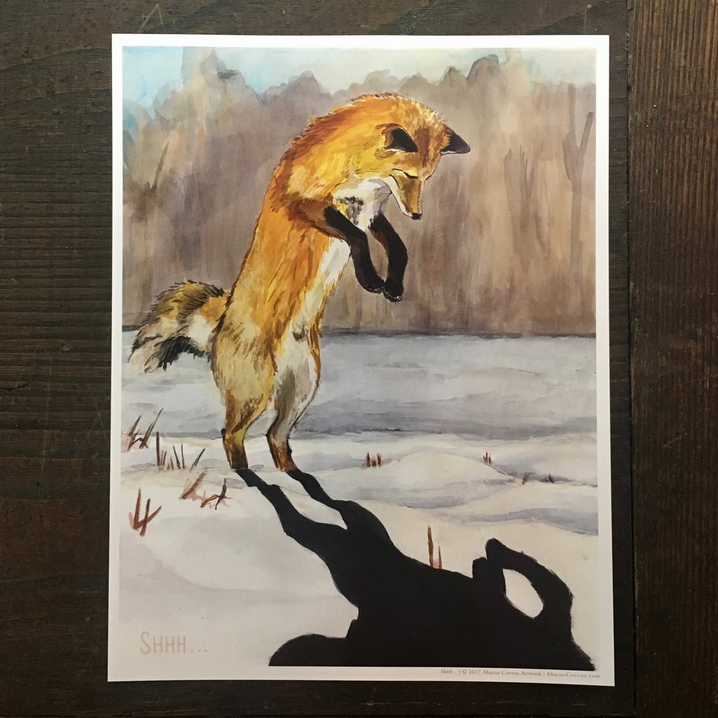Fox and Shadow - Print