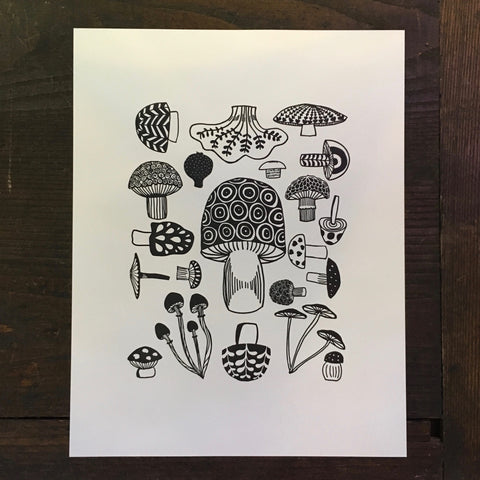 Mushrooms - Print