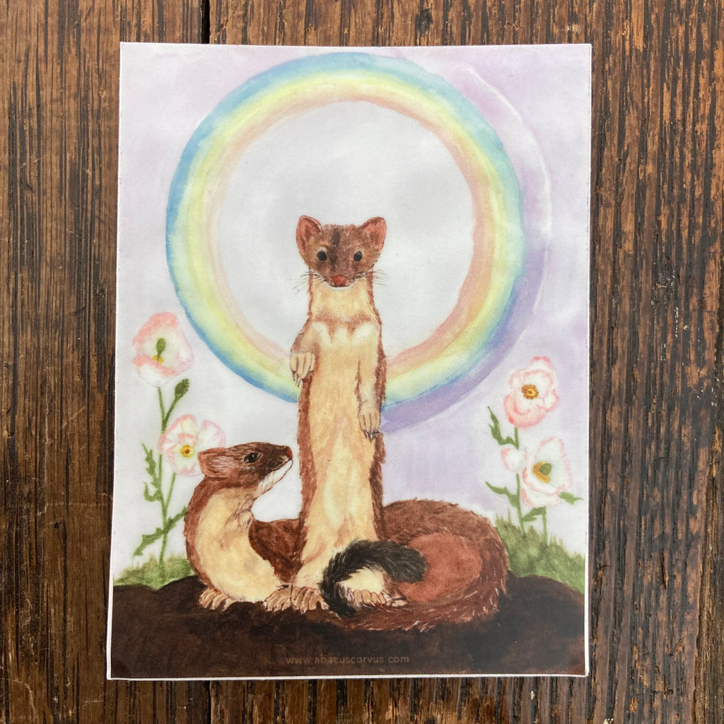 Rainbow Weasel - Sticker