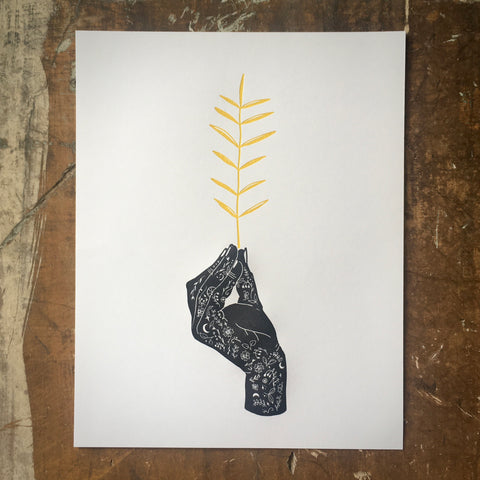 Hand Branch - Print