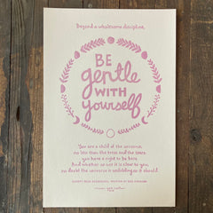 Be Gentle With Yourself - Print
