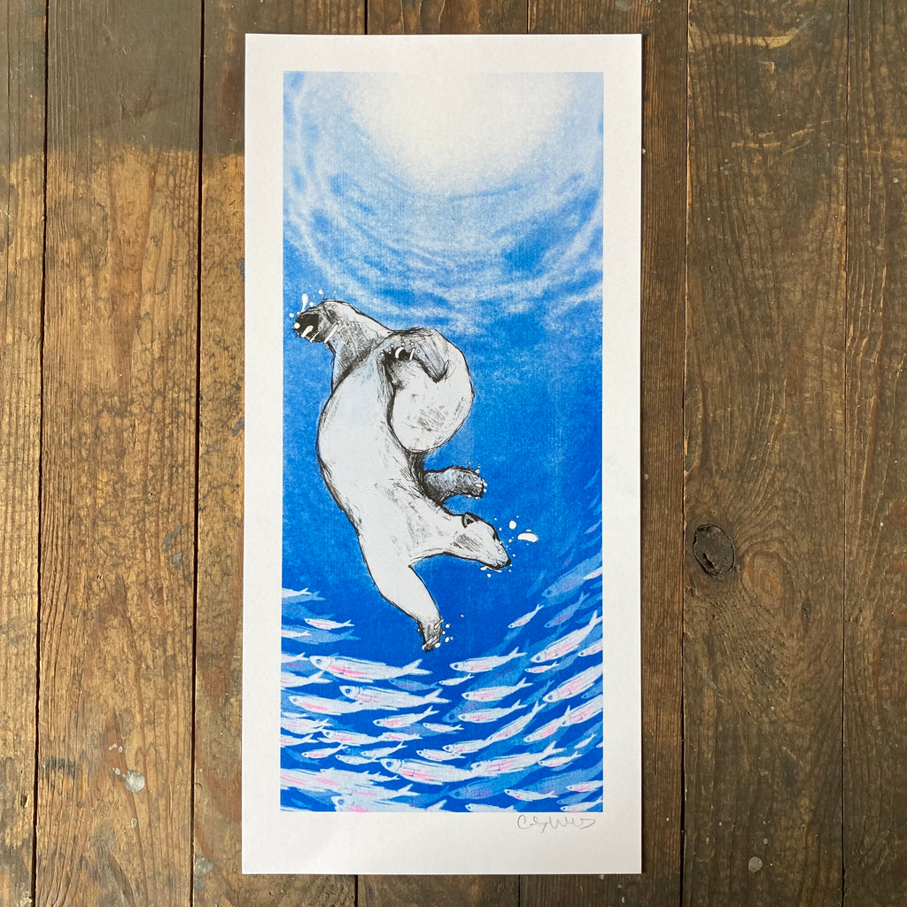 Fishing (Polar Bear) - Print