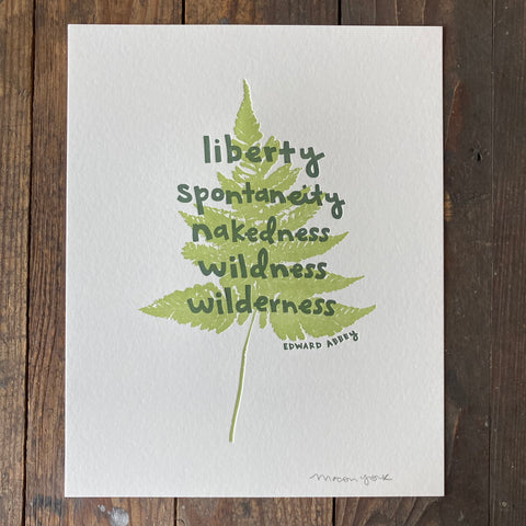 Edward Abbey Quote - Print