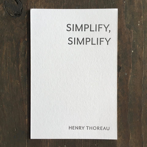 Henry Thoreau Quotation - Print